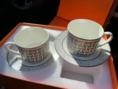 wholesale quality hermes set of 2 mugs and saucers mosaique model no. 1